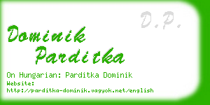dominik parditka business card